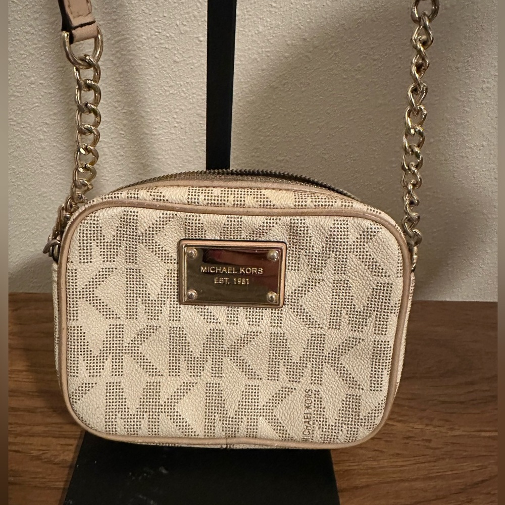 Michael Kors Beige Crossbody Bag